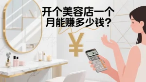 开个美容店一个月能赚多少钱？