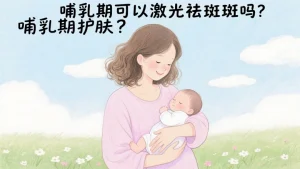 哺乳期可以激光祛斑吗？