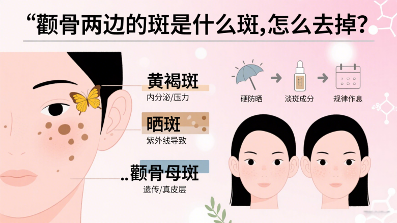 颧骨两边的斑是什么斑,怎么去掉?