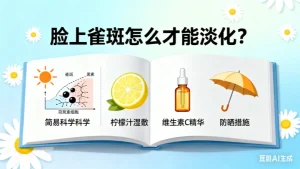 脸上雀斑怎么才能淡化？