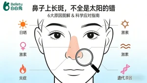 鼻子上长斑是什么原因?