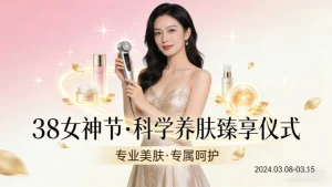 美容院38妇女节活动方案｜科学养肤，解锁女神专属仪式感