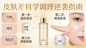 脸上皮肤很差？别瞎护肤！科学调理，从粗糙暗沉到细腻透亮
