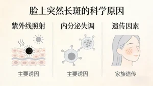 脸上突然长斑怎么回事？别慌！先搞懂这4个科学原因