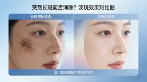 突然长斑了能消吗？答案是：能！但分情况
