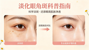 眼角两边长斑怎么淡化？白白兔来教你