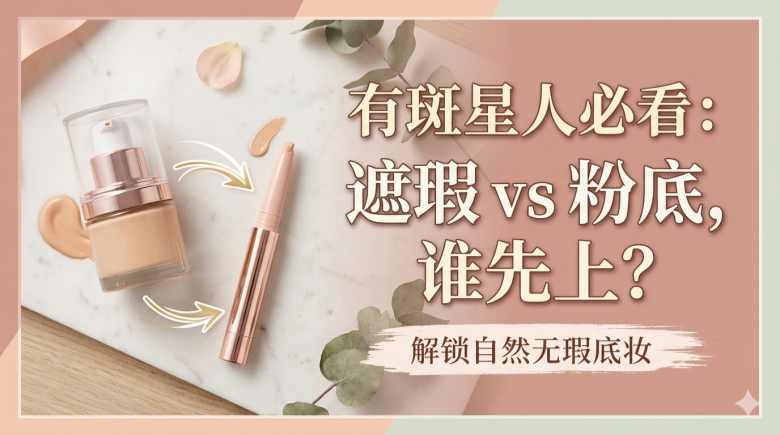 有斑是先遮瑕还是先粉底？