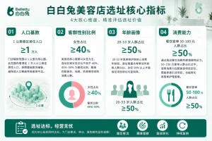 加盟美容店选址有什么要求？看看白白兔门店怎么选址的？