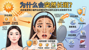 突然长斑是什么原因？脸上莫名长色斑的核心诱因与改善方法