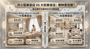开小型美容店和大型美容店哪个更划算？