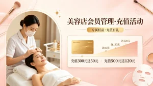 美容店怎么做会员管理和充值活动？