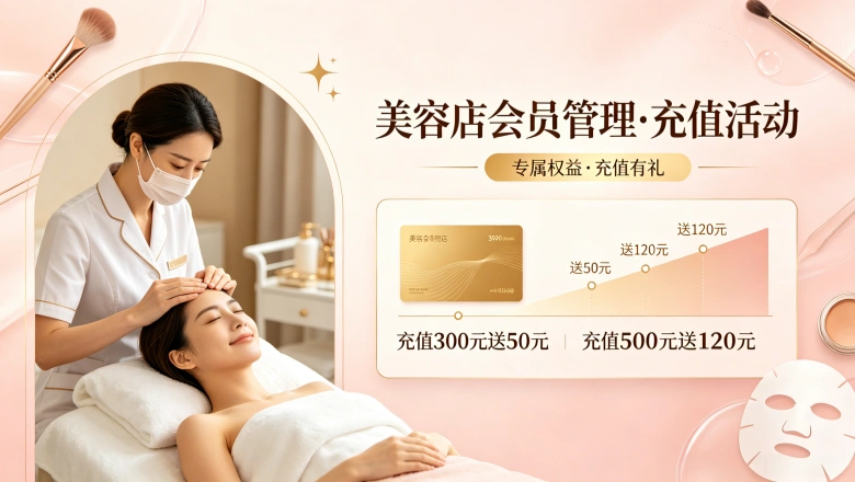 美容店怎么做会员管理和充值活动？